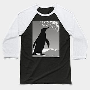 Penguins Shadow Silhouette Anime Style Collection No. 70 Baseball T-Shirt